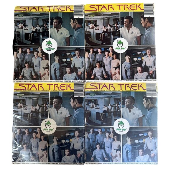 Star Trek Record Set 4 Records The Original Series Peter Pan Records 1979 - Picture 2 of 10
